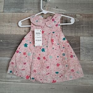 Infants First Impressions Pink Floral Kids Dress with bottoms NWT 0-3months